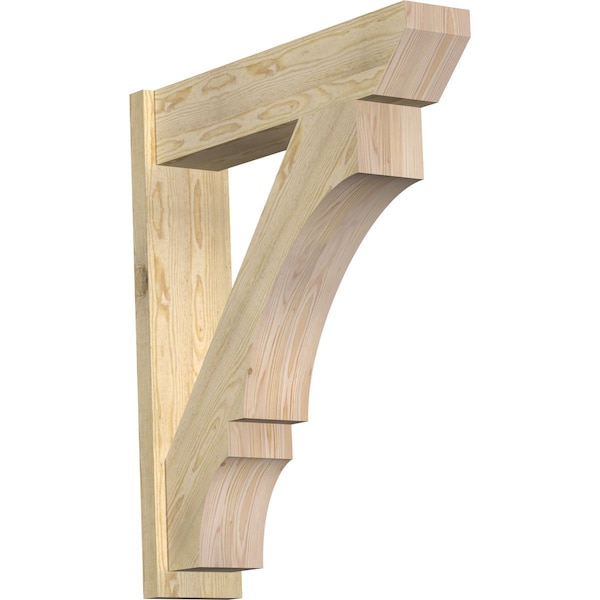 Ekena Millwork Balboa Slat Rough Sawn Outlooker, Douglas Fir, 8"W x 34"D x 40"H OUT08X34X40BOA06RDF - main